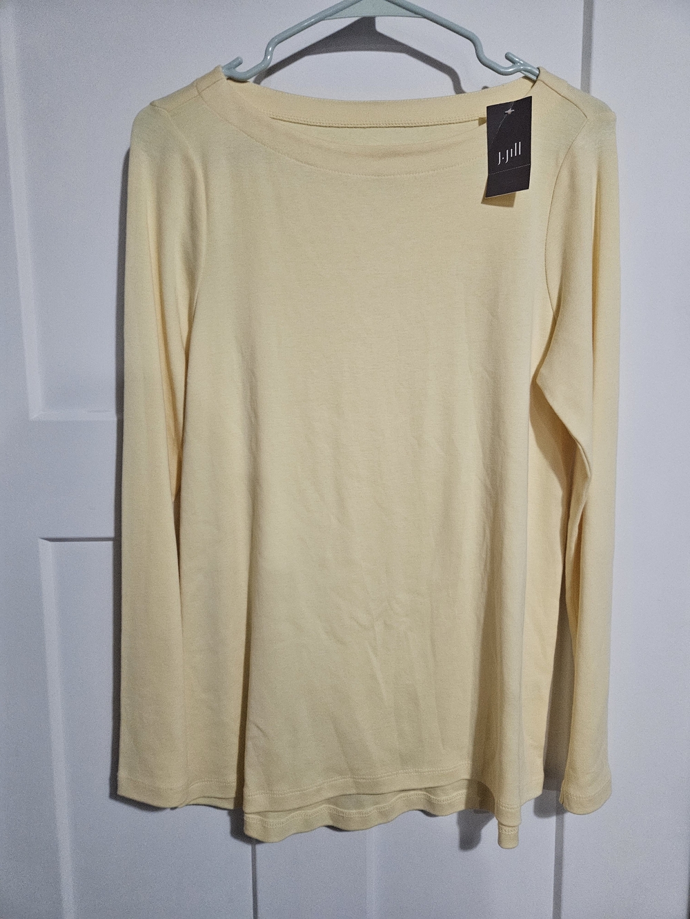 J. Jill Soft Yellow Long Sleeve Tee